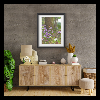 Large Flowered Trillium & Asters