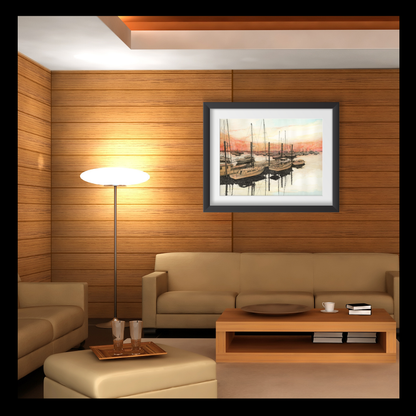 Morning's First Light in the Harbour